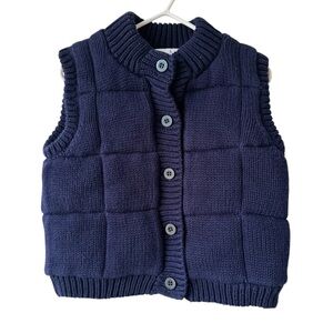 Florence Eiseman Kids (4) Navy Knit Vest
